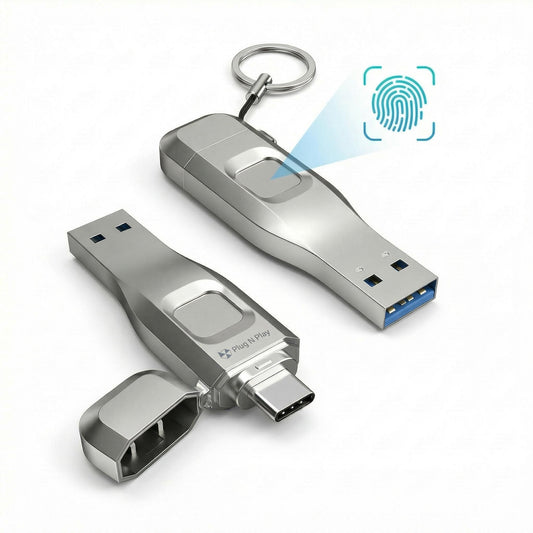 Beveiligde USB Flashdrive met Vingerafdruk